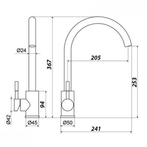 Inox baterija sudopera-gun grey 486008 Slovarm